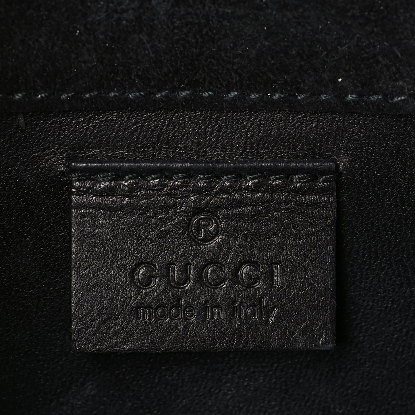 Patent Microguccissima Small Broadway Clutch Black