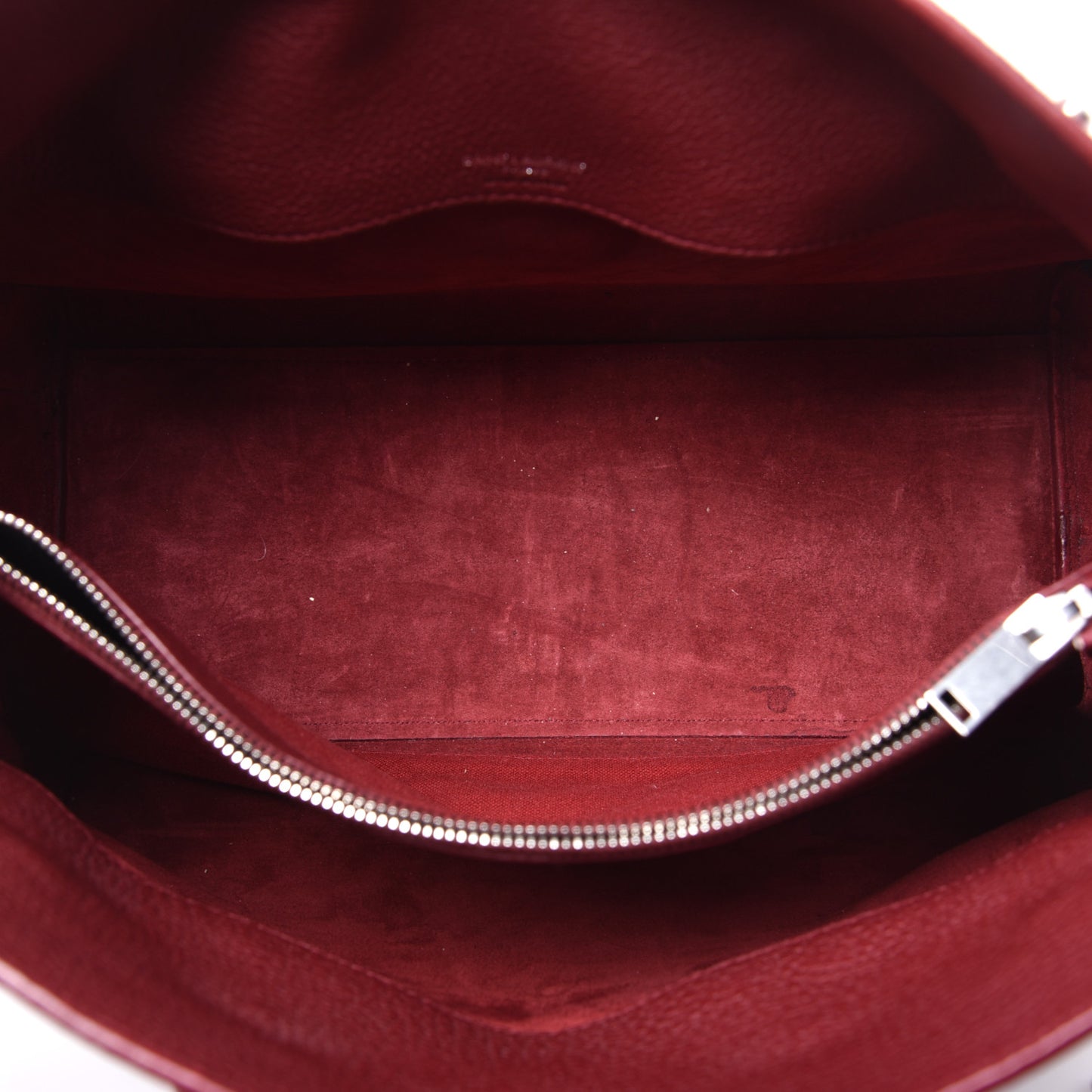 Grained Calfskin Small Supple Sac De Jour Dark Pallisandre
