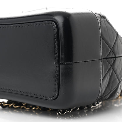 Chanel Aged Calfskin Quilted Small Gabrielle Backpack Black 10 of 12