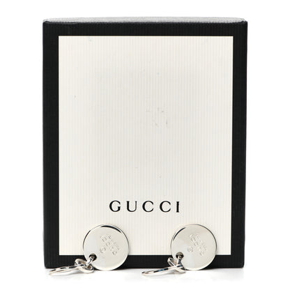 Gucci Sterling Silver Trademark Round Drop Earrings 6 of 6