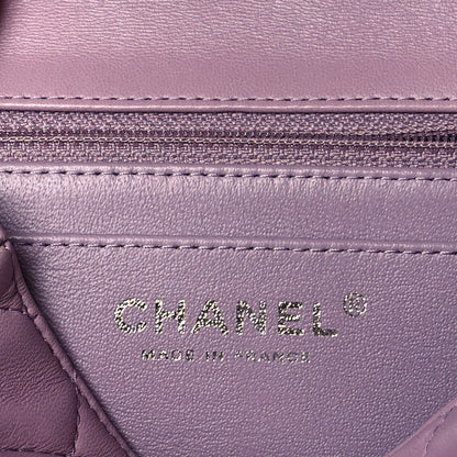Chanel Lambskin Quilted Mini Square Flap Light Purple 6 of 11