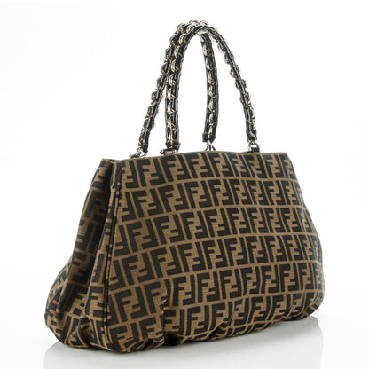Fendi Zucca Mia Tote Tobacco 3 of 8