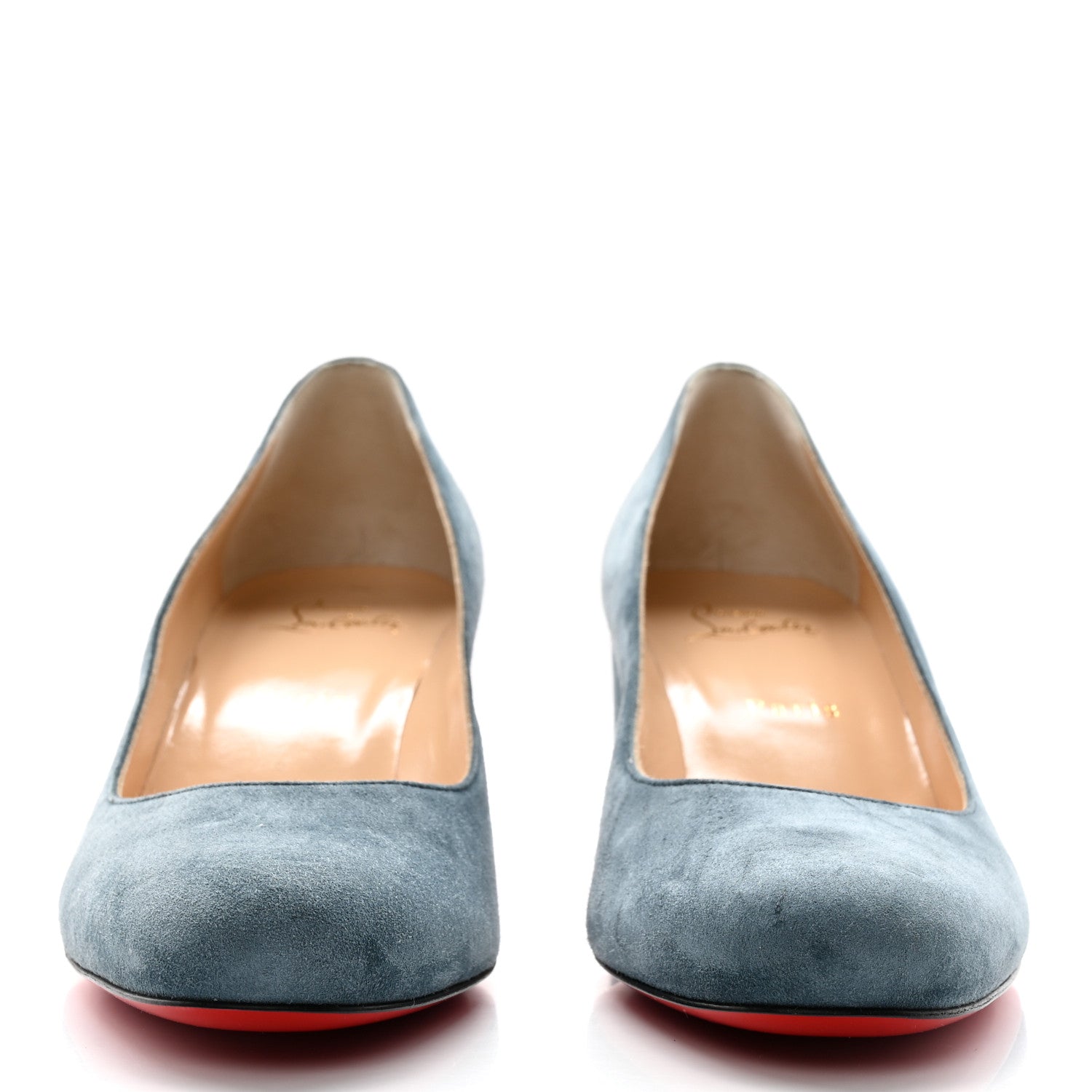 Christian Louboutin Veau Velours Miss Sab 55 Pumps 39 Tempete 2 of 7