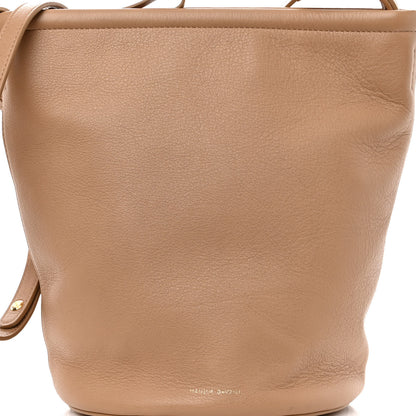 Mansur Gavriel Pebbled Calfskin Zip Bucket Bag Aglio 7 of 9