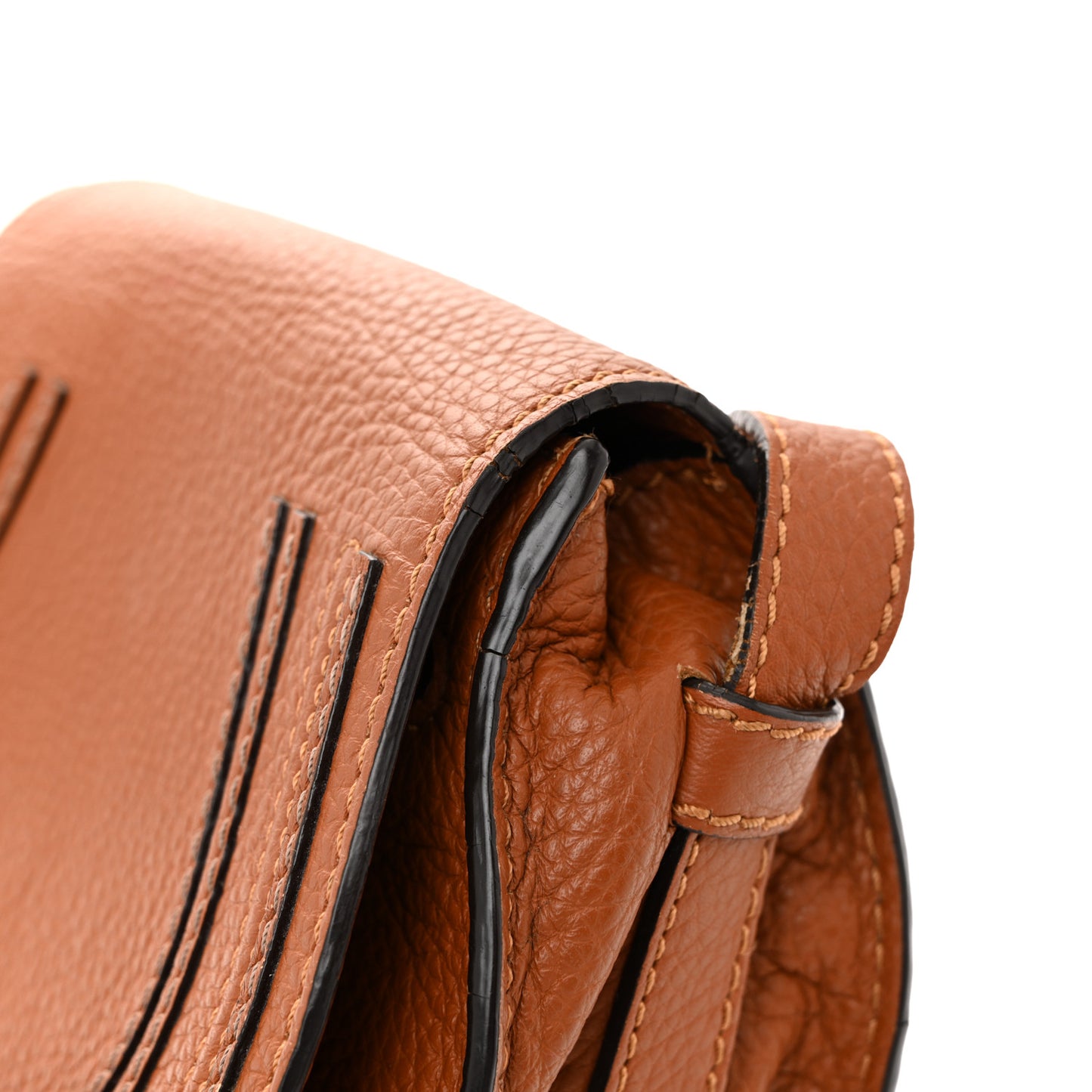 Calfskin Mini Marcie Round Crossbody Bag Tan