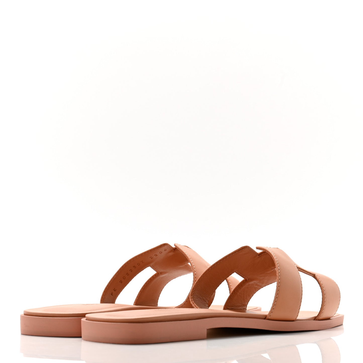 Box Calfskin Oran Sandals 37 Granit Rose