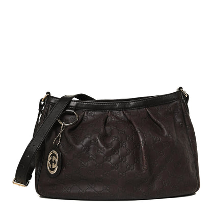 Gucci Guccissima Sukey Messenger Bag Brown 1 of 11
