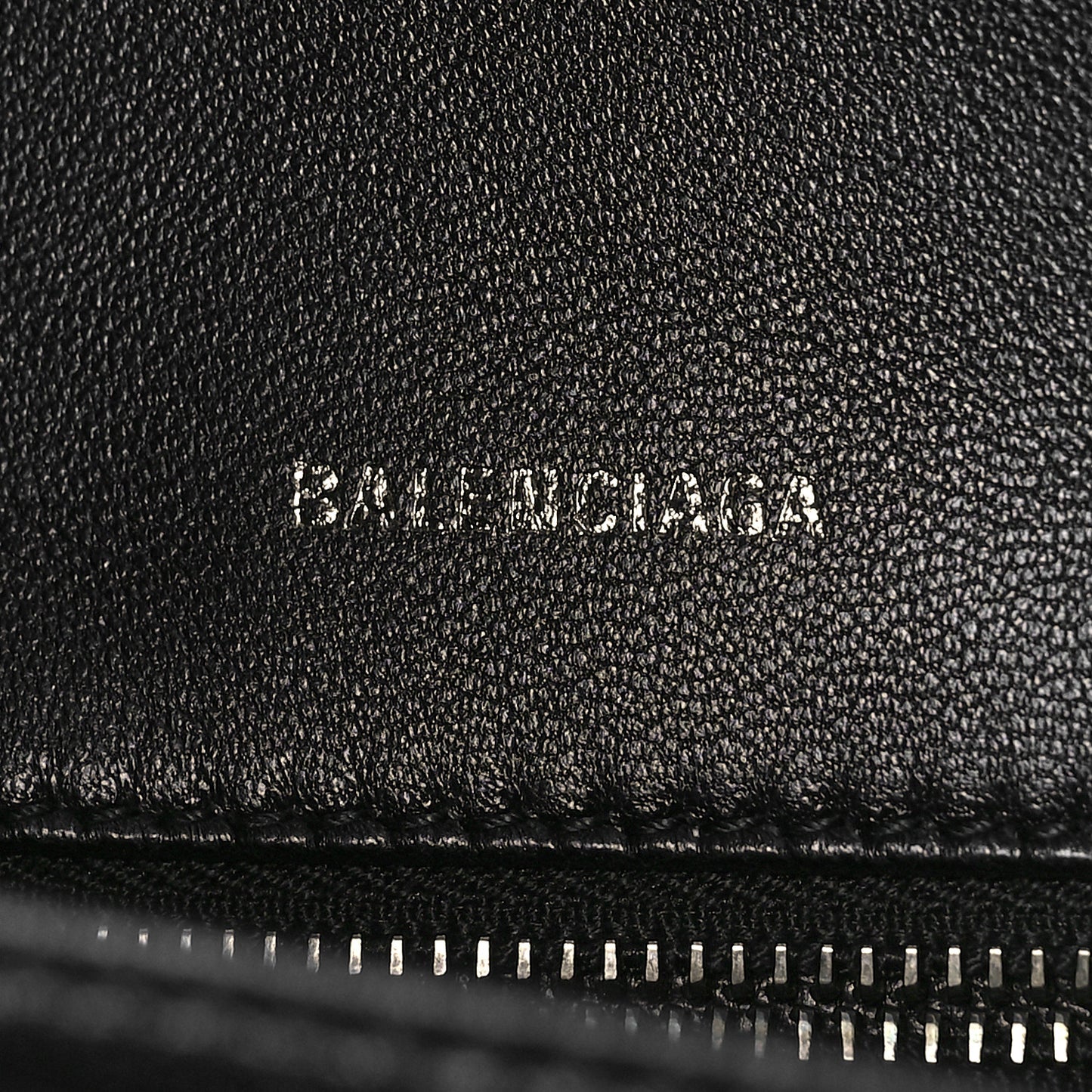 Shiny Calfskin Hobo Tote Black