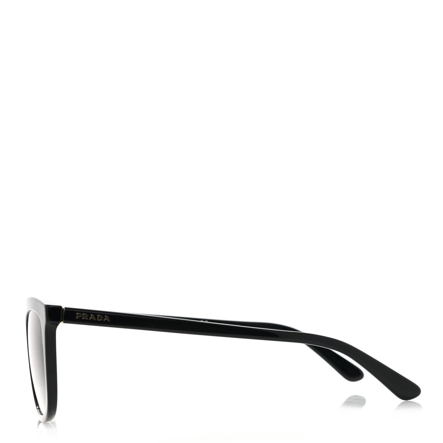 Prada Acetate Pillow Cat Eye Sunglasses SPR 03X Black 3 of 8