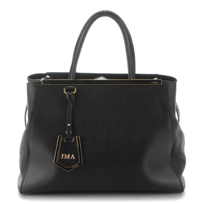 Fendi Vitello Elite Regular 2Jours Tote Black 1 of 8