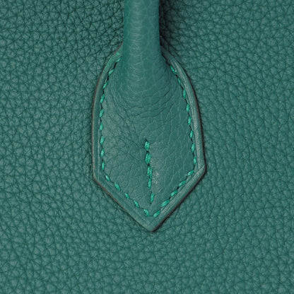 Hermes Togo Birkin 25 Malachite 31 of 35
