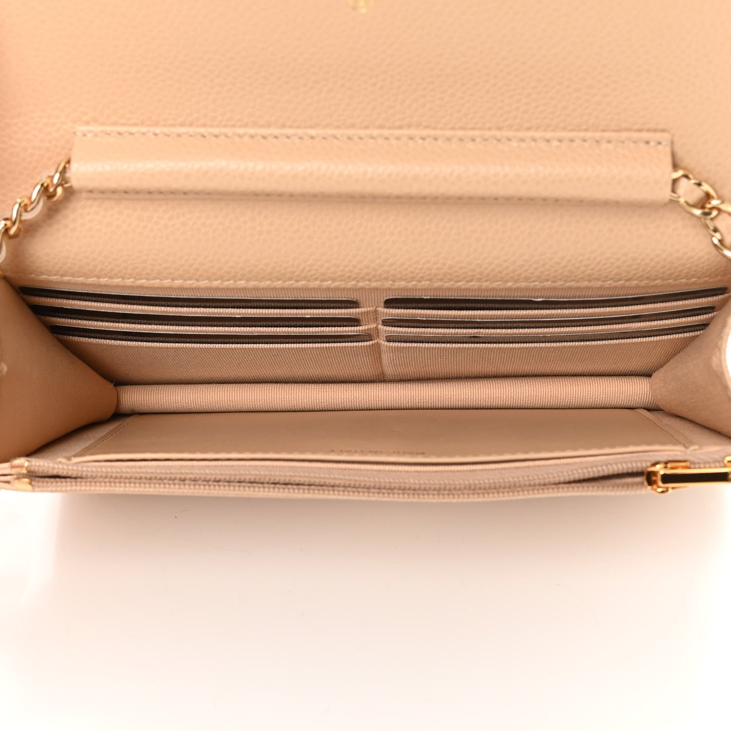 Chanel Caviar Quilted Wallet On Chain WOC Beige 5 of 14