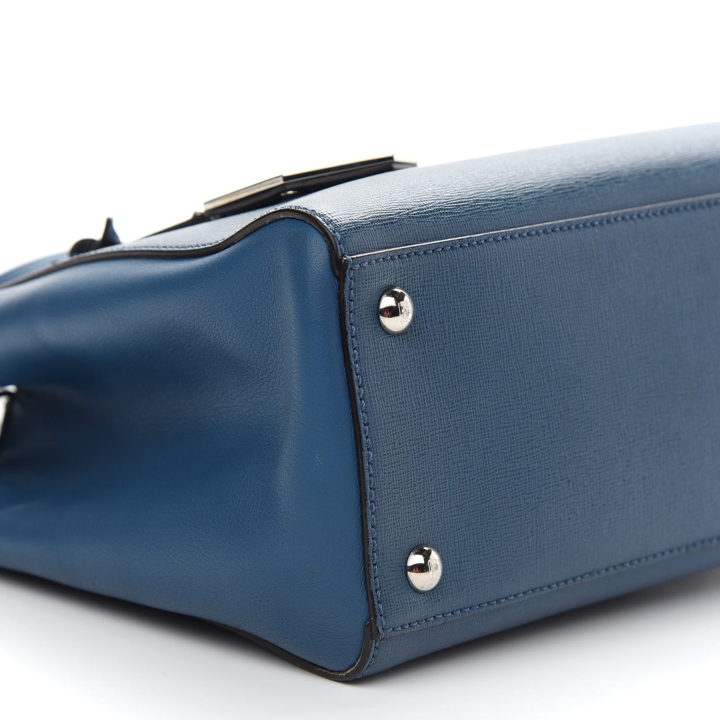 Vitello Elite Petite 2Jours Tote Blue Cobalto
