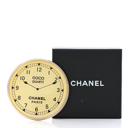 Chanel Metal Clock Brooch Gold Black 6 of 6