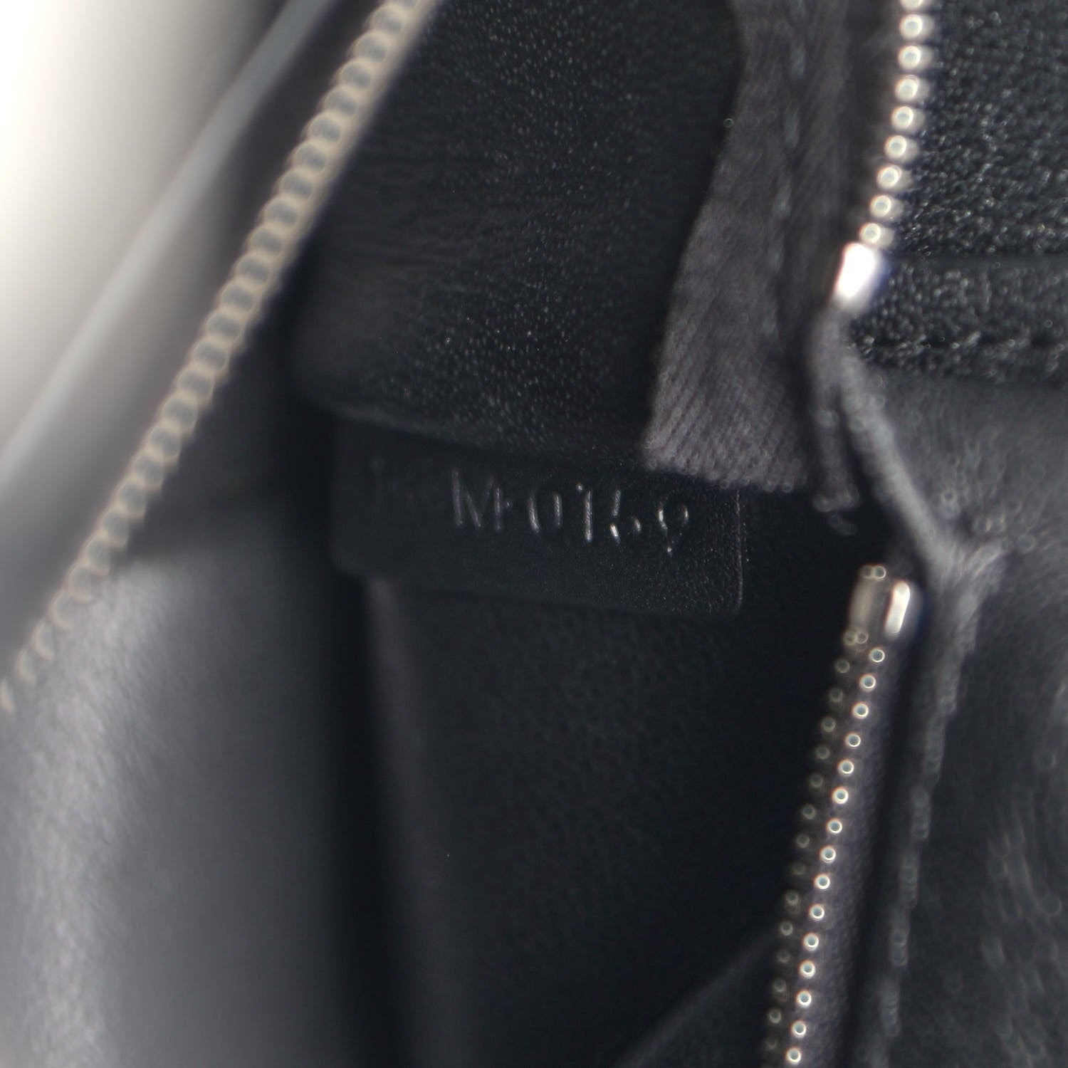Celine Textured Canvas Small Sangle Bucket Bag Black 7 of 10