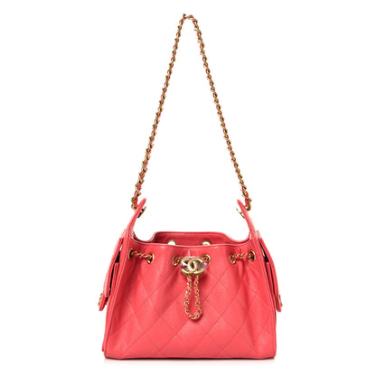 Chanel Caviar Quilted Mini Chanel 25 Handbag Coral 1 of 11