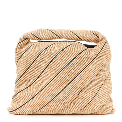 Bottega Veneta Raffia Striped Large Hop Natural Fondant 1 of 11