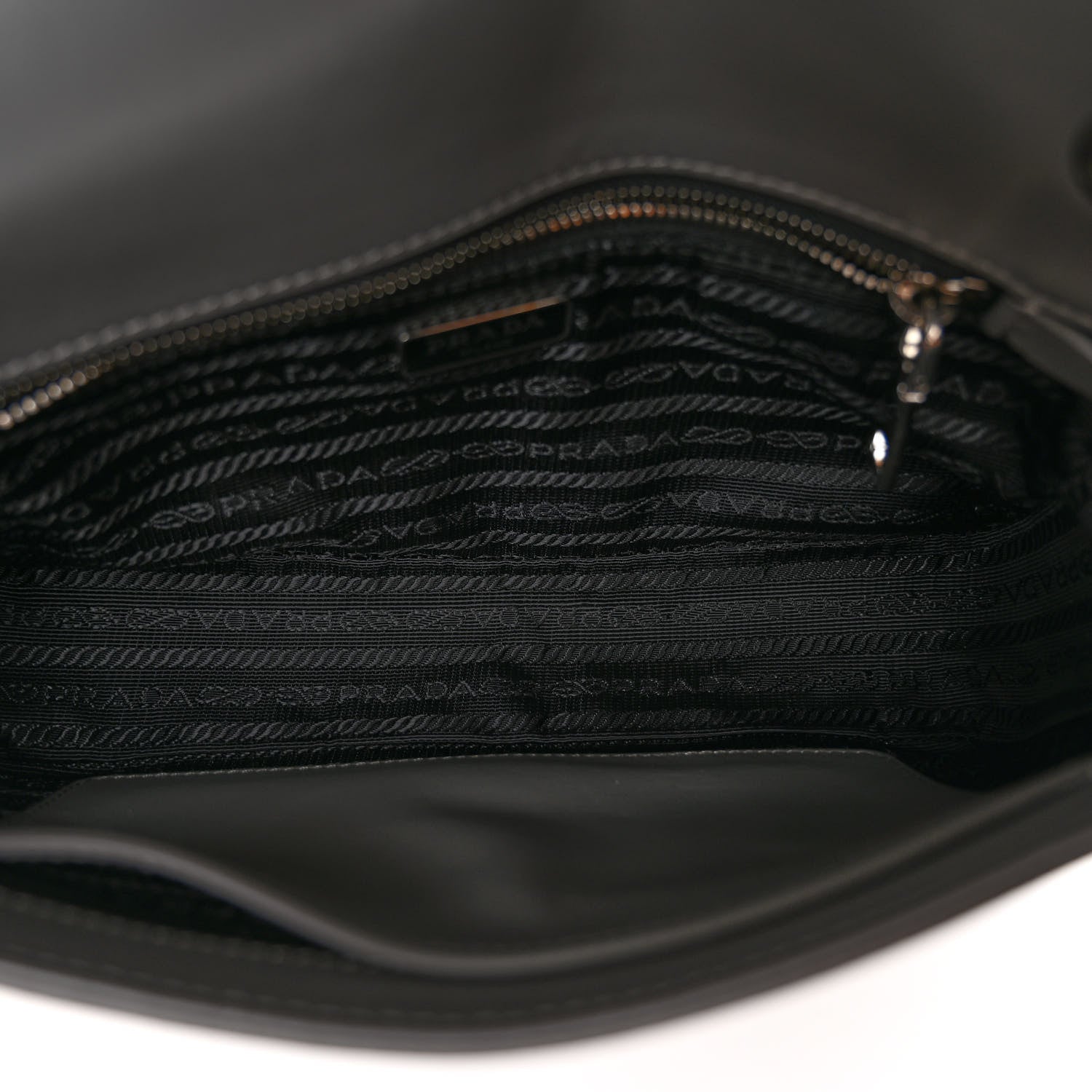 Prada Saffiano Vernice Flap Chain Crossbody Bag Marmo 5 of 10