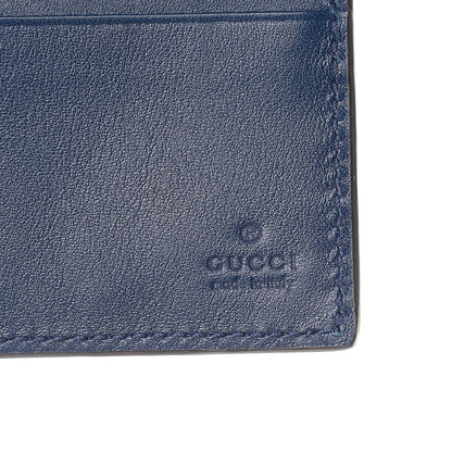 Gucci X MLB Guccissima Signature NY Yankees Embroidered Bi-Fold Wallet Royale Ivory 6 of 8