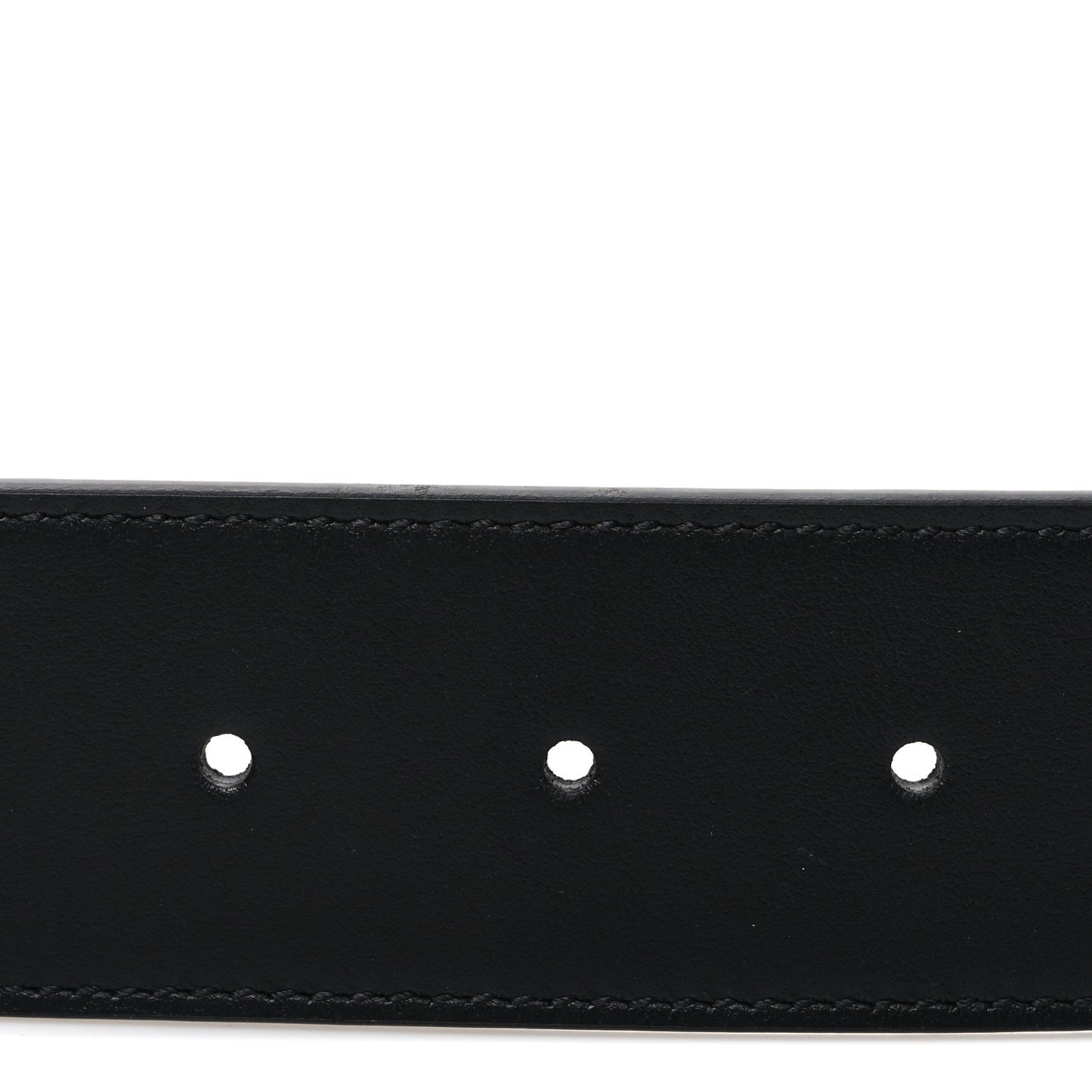 GG Supreme Monogram Matte Plutone Calfskin Double G 40mm Belt 75 30 Beige Ebony Black