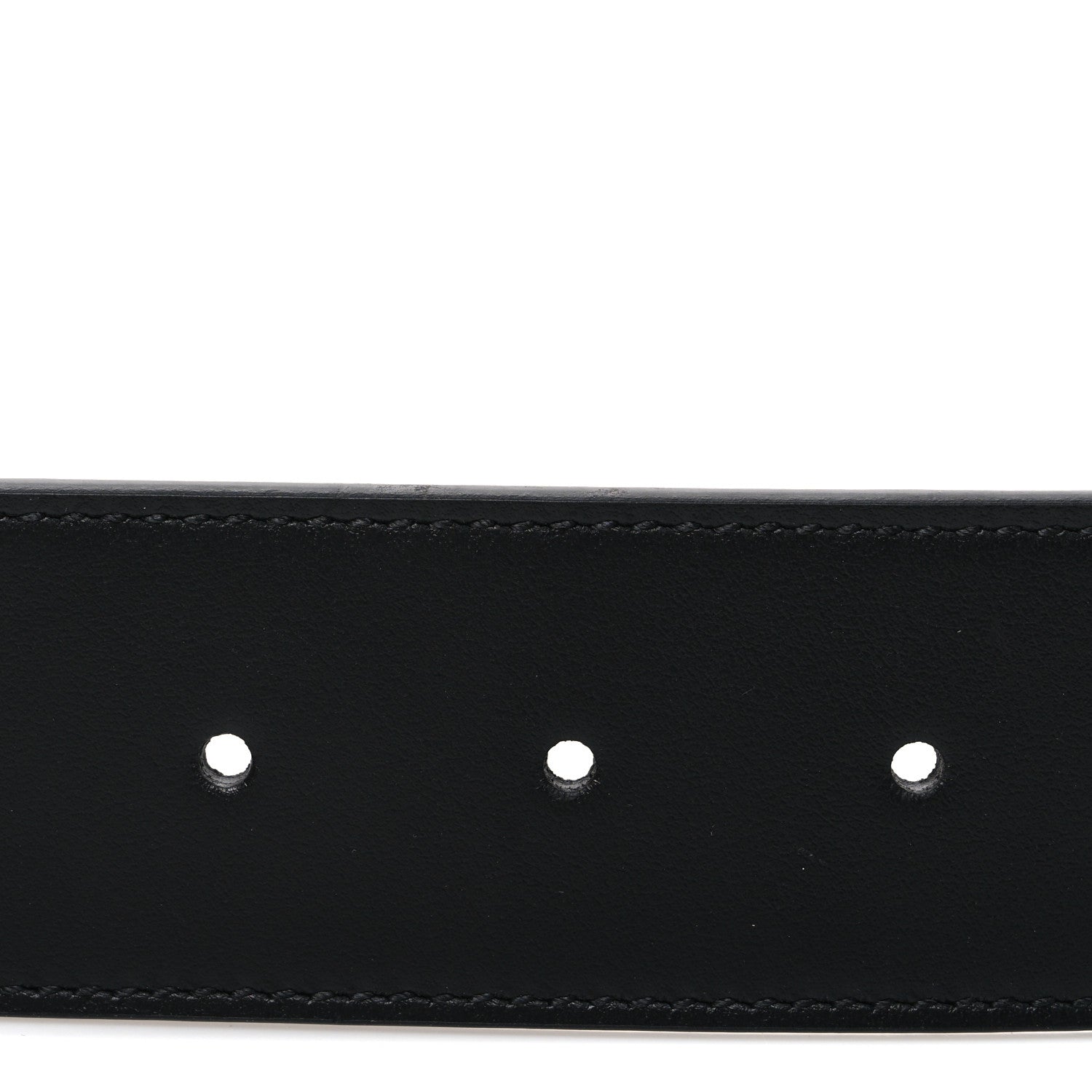 Gucci GG Supreme Monogram Matte Plutone Calfskin Double G 40mm Belt 75 30 Beige Ebony Black 3 of 5