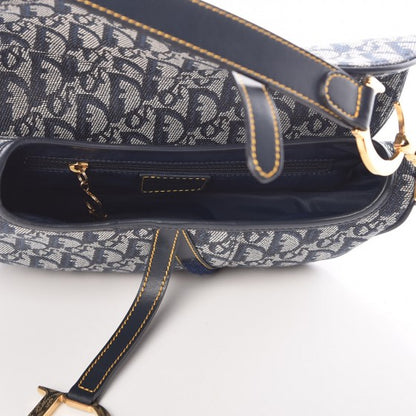 Christian Dior Monogram Saddle Bag Blue 5 of 7