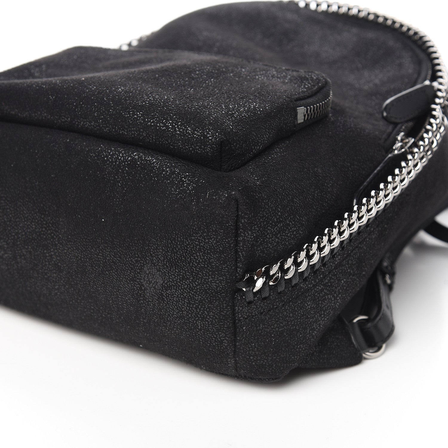 Stella McCartney Shaggy Deer Mini Falabella Backpack Black 7 of 7