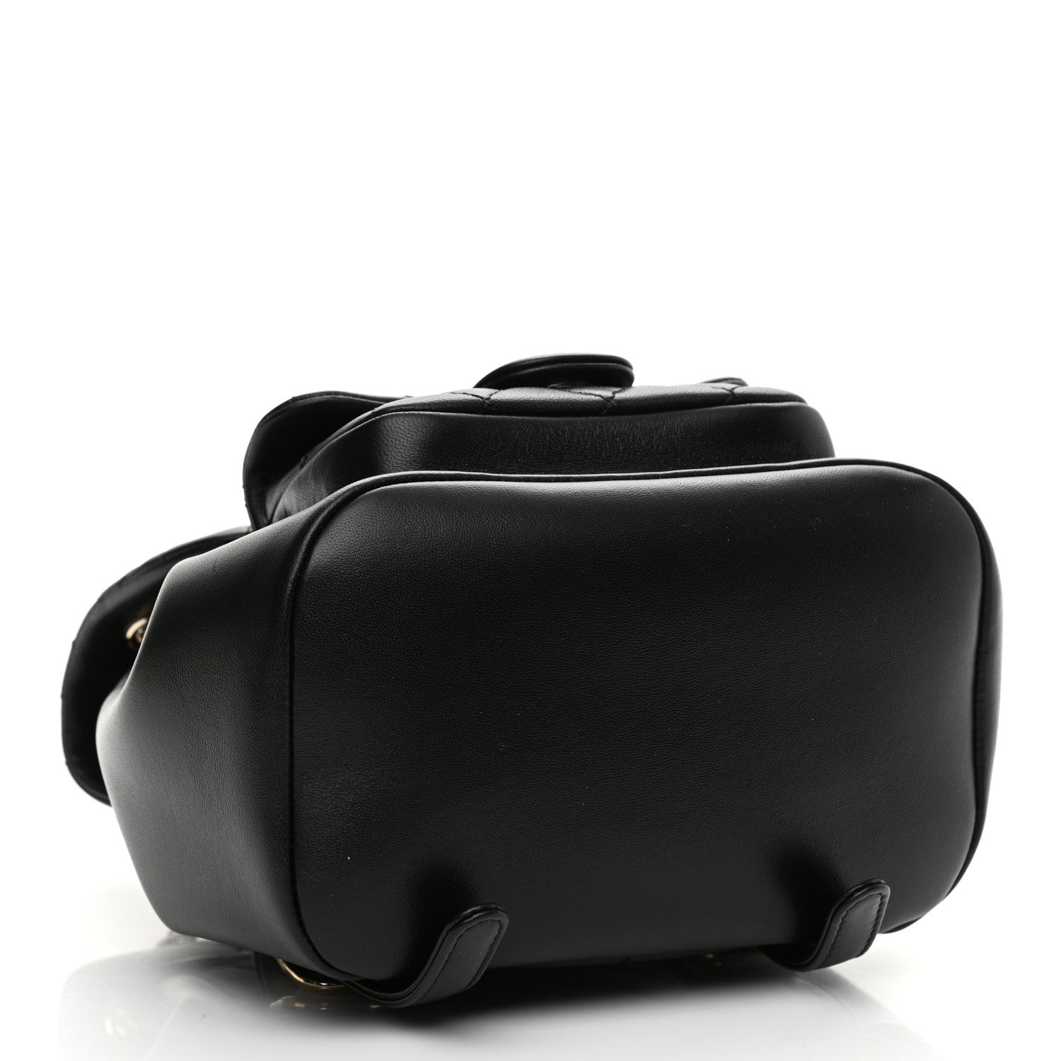 Chanel Lambskin Quilted Small Duma Drawstring Backpack Black 4 of 9