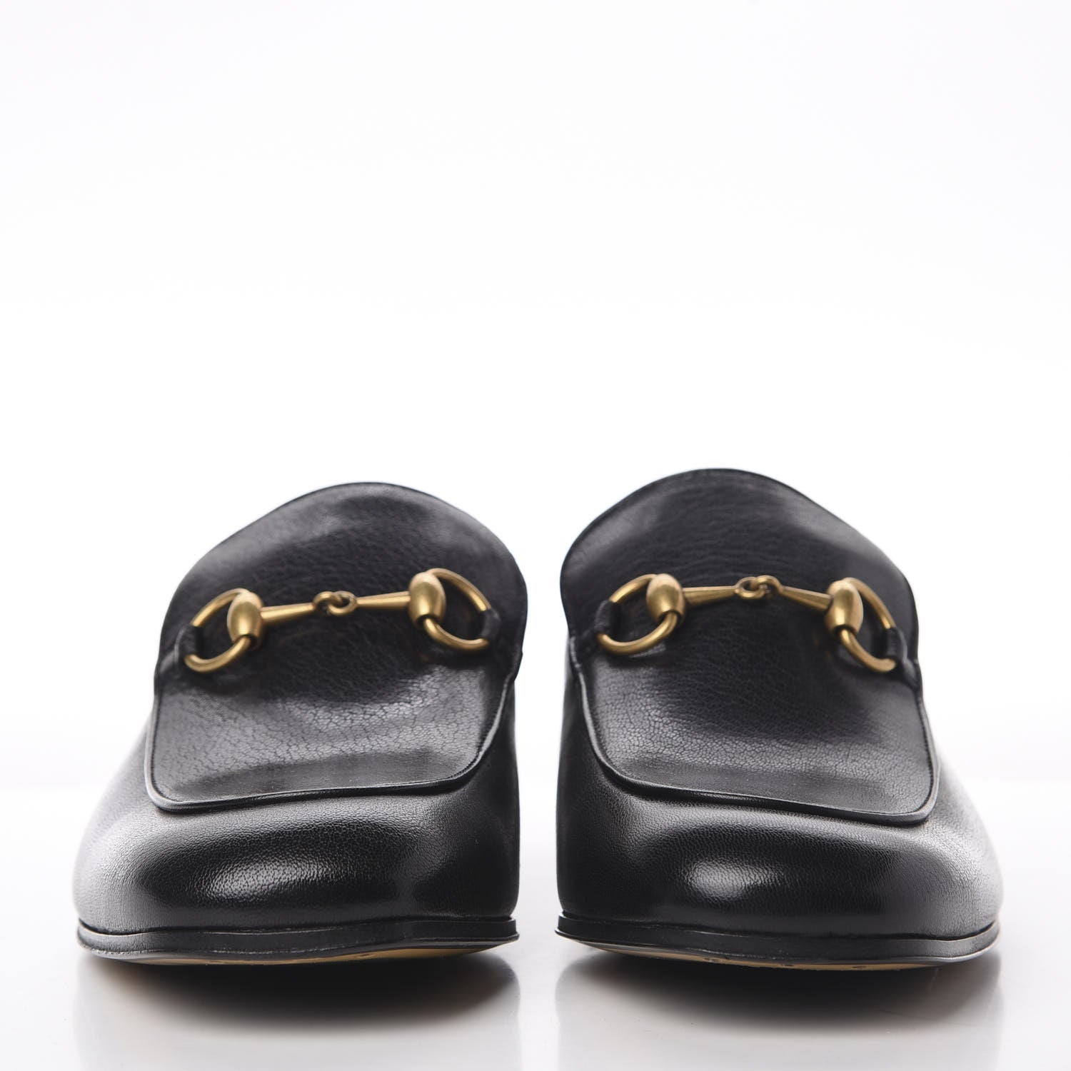 Gucci Goatskin Mens Horsebit Loafers 8.5 Black 3 of 9