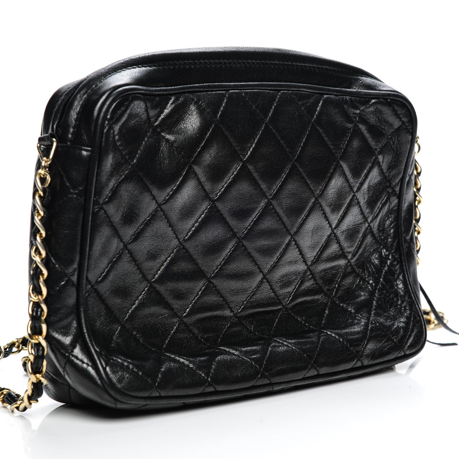 Chanel Lambskin Quilted Tassel Camera Case Black 9 of 9