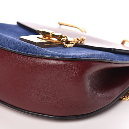 Chloe Lambskin Suede Mini Drew Shoulder Bag Dark Velvet 8 of 12