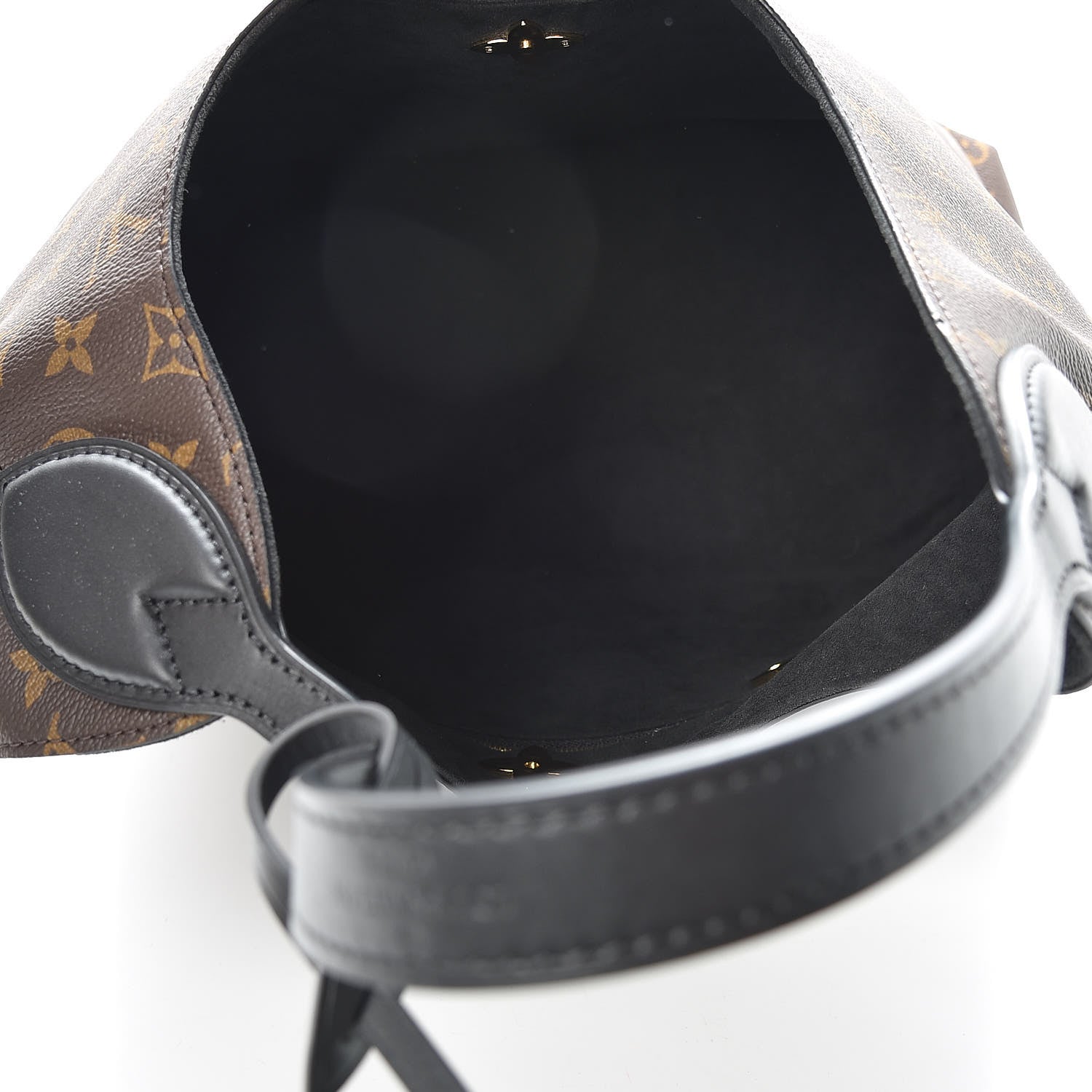 Louis Vuitton Monogram Flower Hobo Black 6 of 13