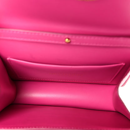 Dolce & Gabbana Smooth Calfskin Small Devotion Envelope Top Handle Bag Pink 5 of 10