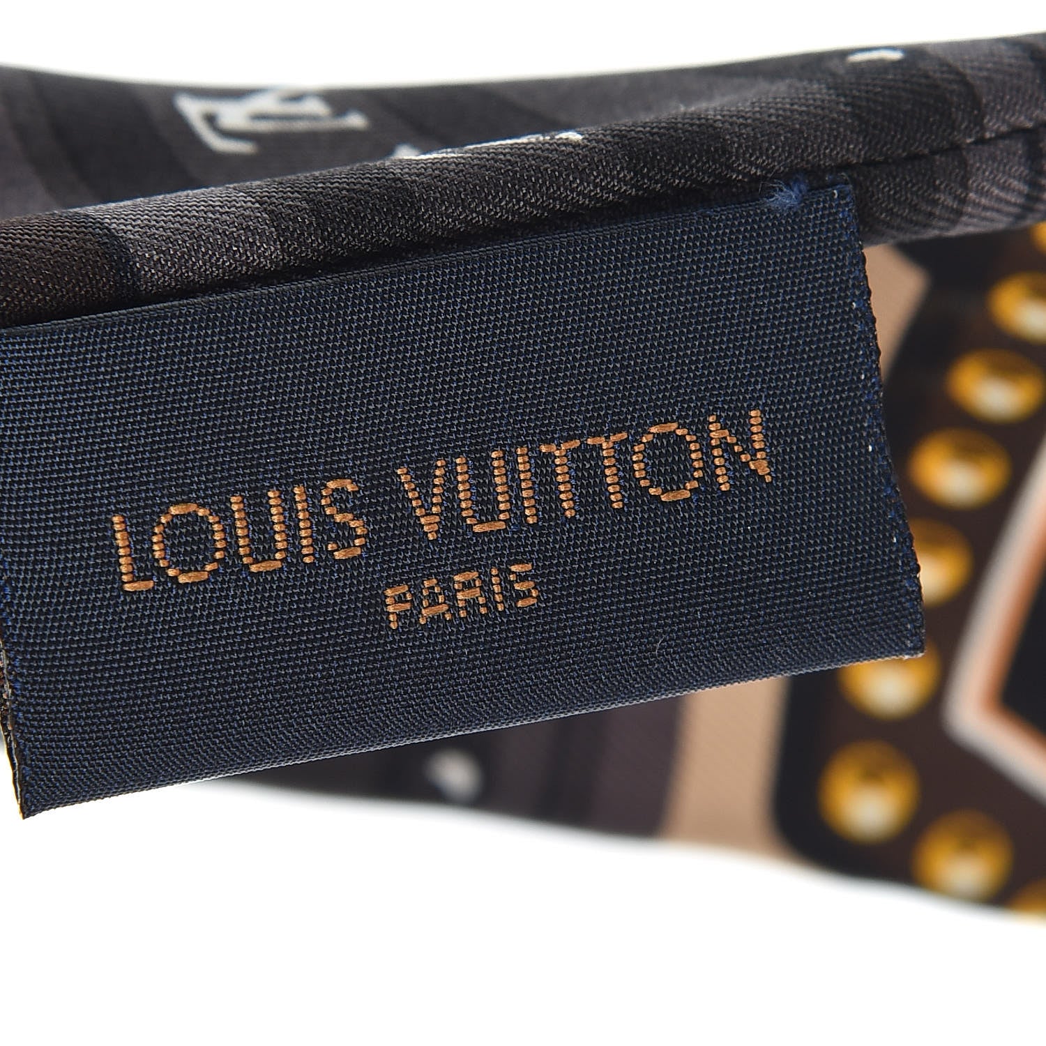 Louis Vuitton Silk Monogram LV World Bandeau Brown 4 of 5