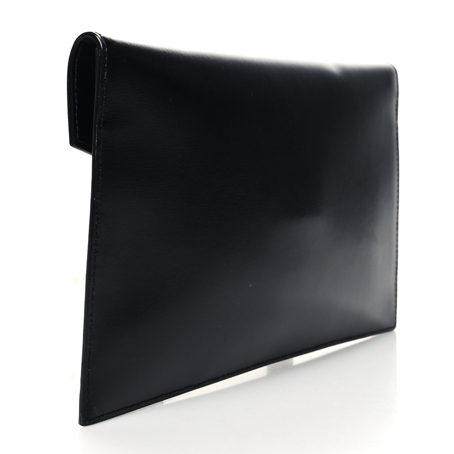 Smooth Shiny Calfskin Monogram Uptown Pouch Black