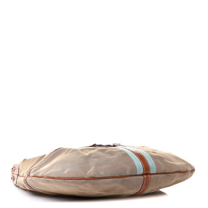 Gucci Canvas Web GG Reins Hobo Cognac 3 of 10
