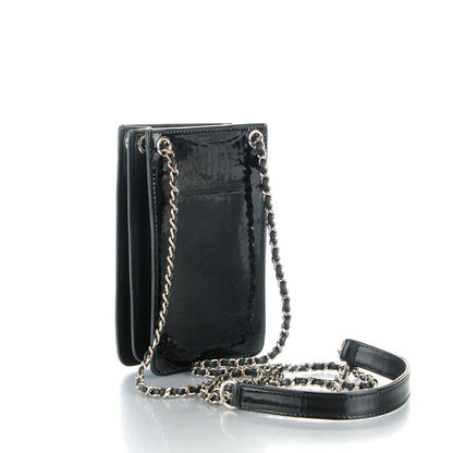 Chanel Patent CC Phone Holder Crossbody Black 3 of 10