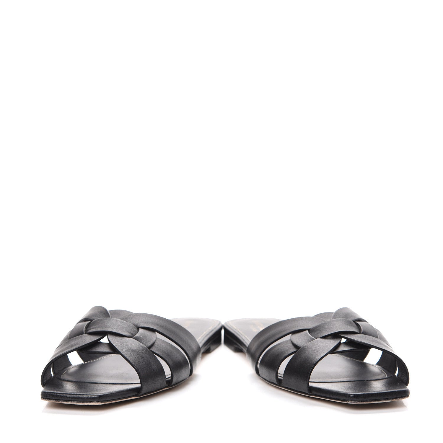 Saint Laurent Calfskin Nu Pied 05 Slide Sandals 39.5 Black 6 of 15