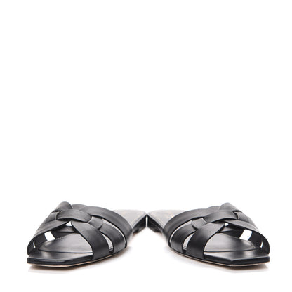 Saint Laurent Calfskin Nu Pied 05 Slide Sandals 39.5 Black 6 of 15