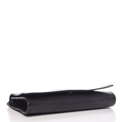 Gucci Pebbled Calfskin Medium Soho Clutch Black 4 of 7