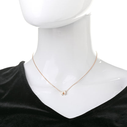 Hermes Lacquered Rose Gold Mini Pop H Pendant Necklace White 2 of 5