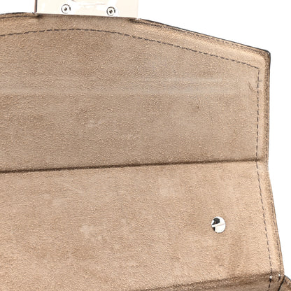 Fendi Recycled Fabric Jacquard Vitello King FF 1974 Baguette Soft Trunk Tobacco Moro Sand 12 of 14