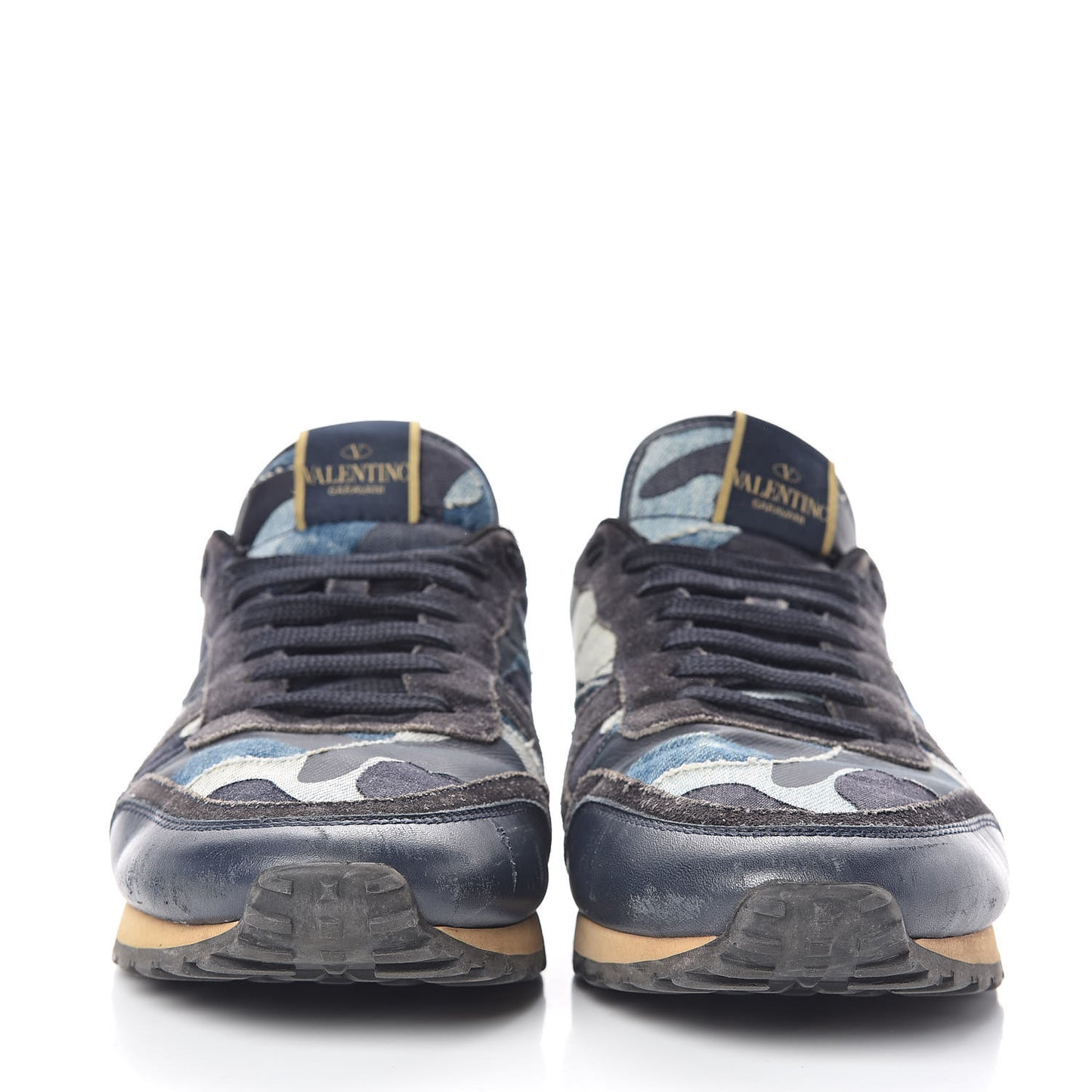 Denim Suede Camouflage Mens Rockrunner Sneakers 42 Multicolor