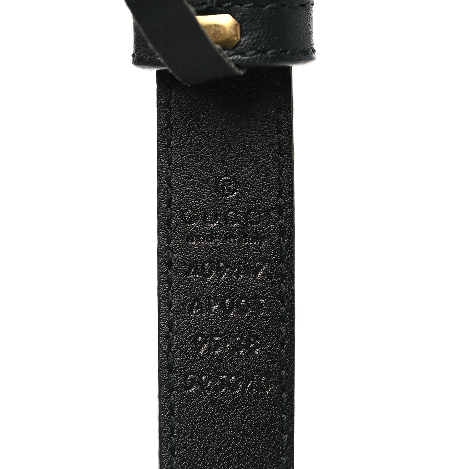Gucci Calfskin Double G 20mm Belt 95 38 Black 4 of 6