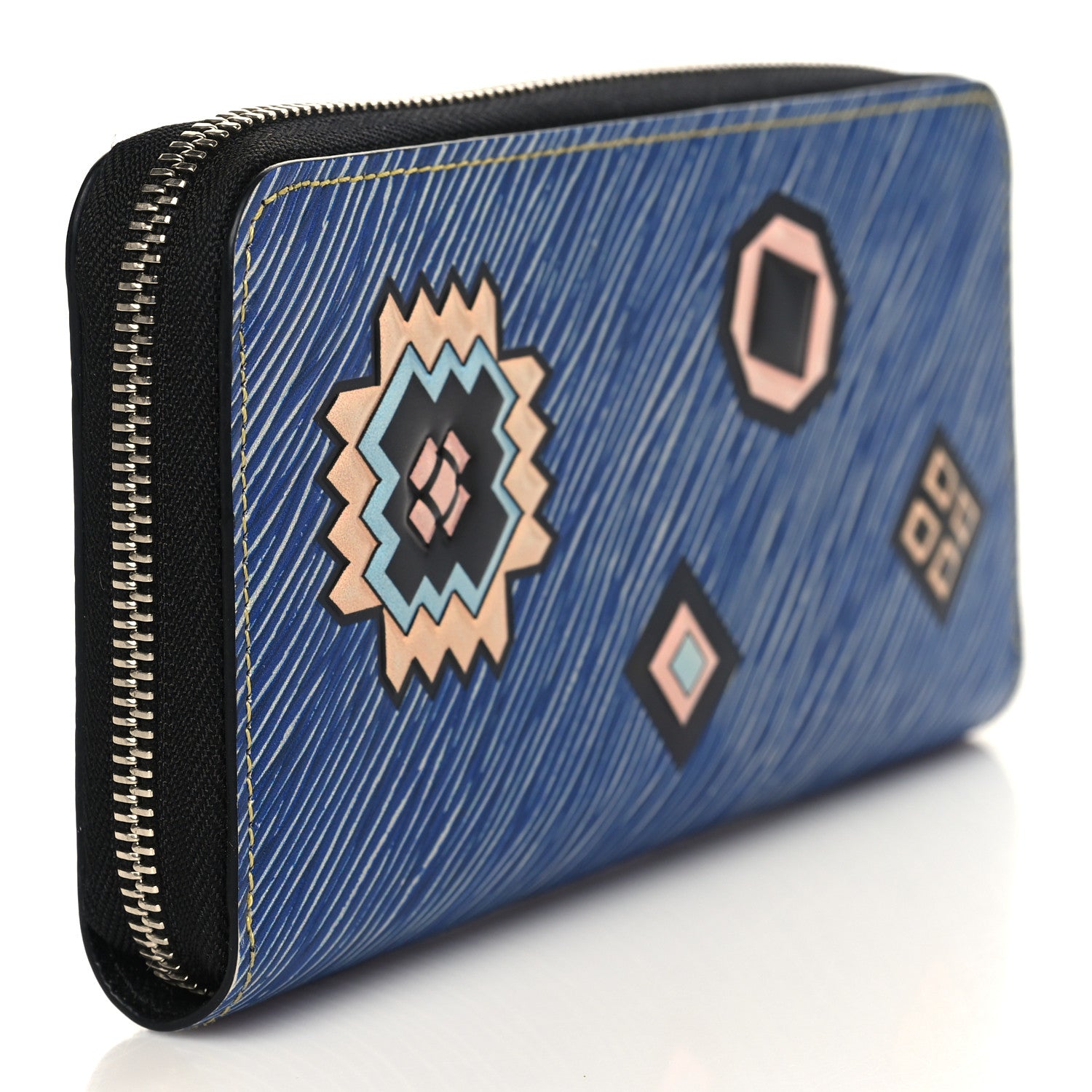Louis Vuitton Epi Azteque Zippy Wallet Denim Light 3 of 6