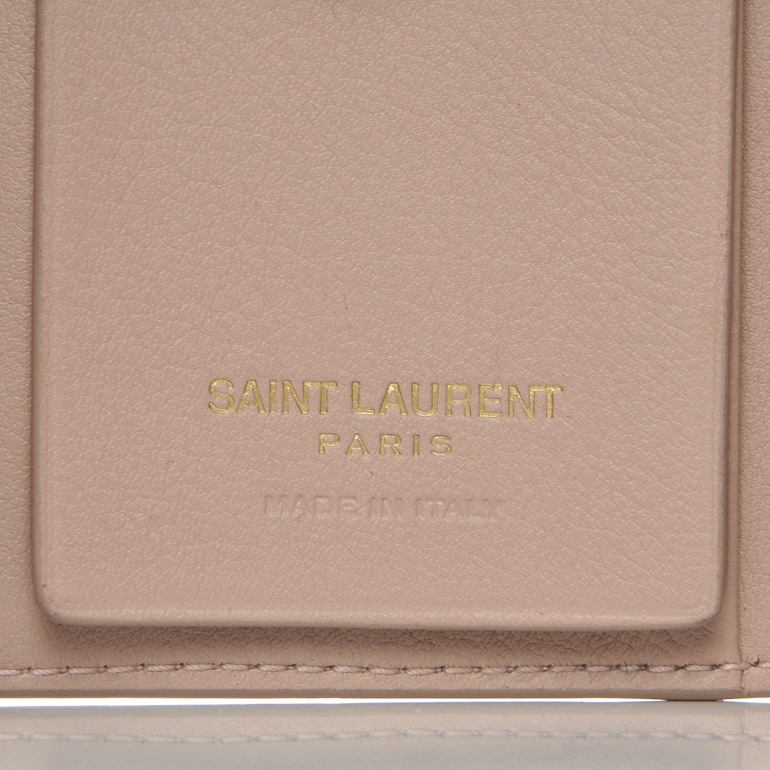 Saint Laurent Smooth Calfskin Monogram Key Case Nude 6 of 9