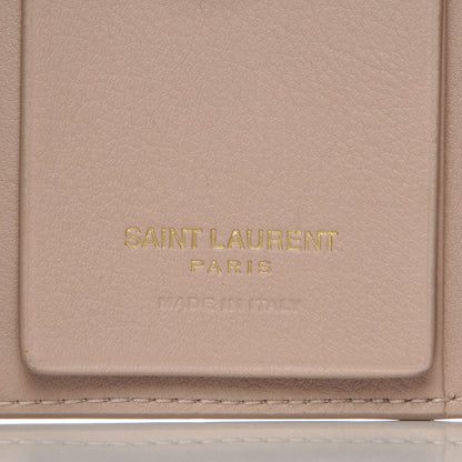 Saint Laurent Smooth Calfskin Monogram Key Case Nude 6 of 9