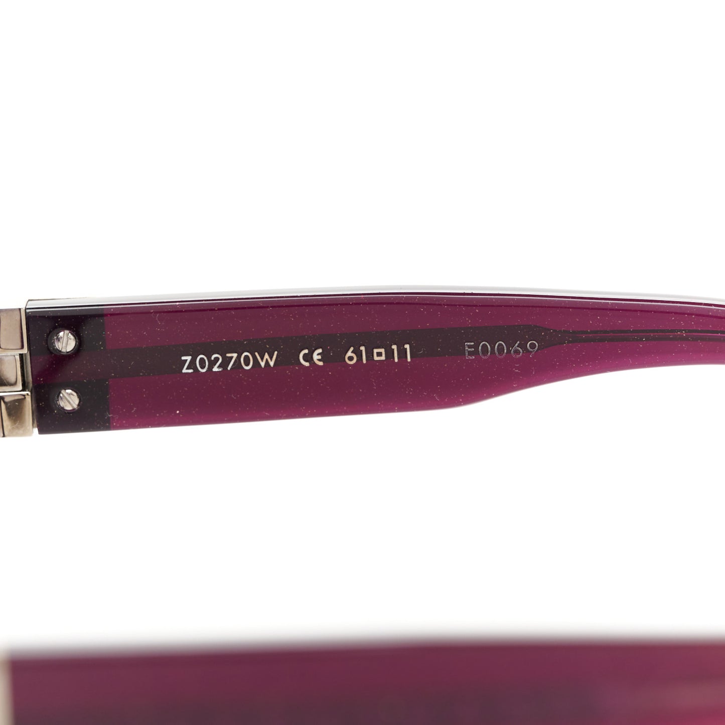 Acetate Oversized Sunglasses Z0270W Purple Glitter