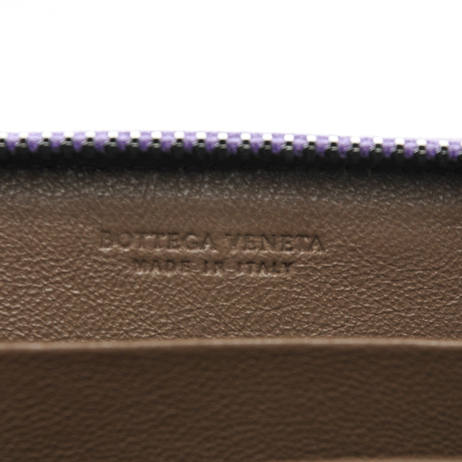 Bottega Veneta Nappa Intrecciato Zip Around Coin Purse Purple 6 of 6