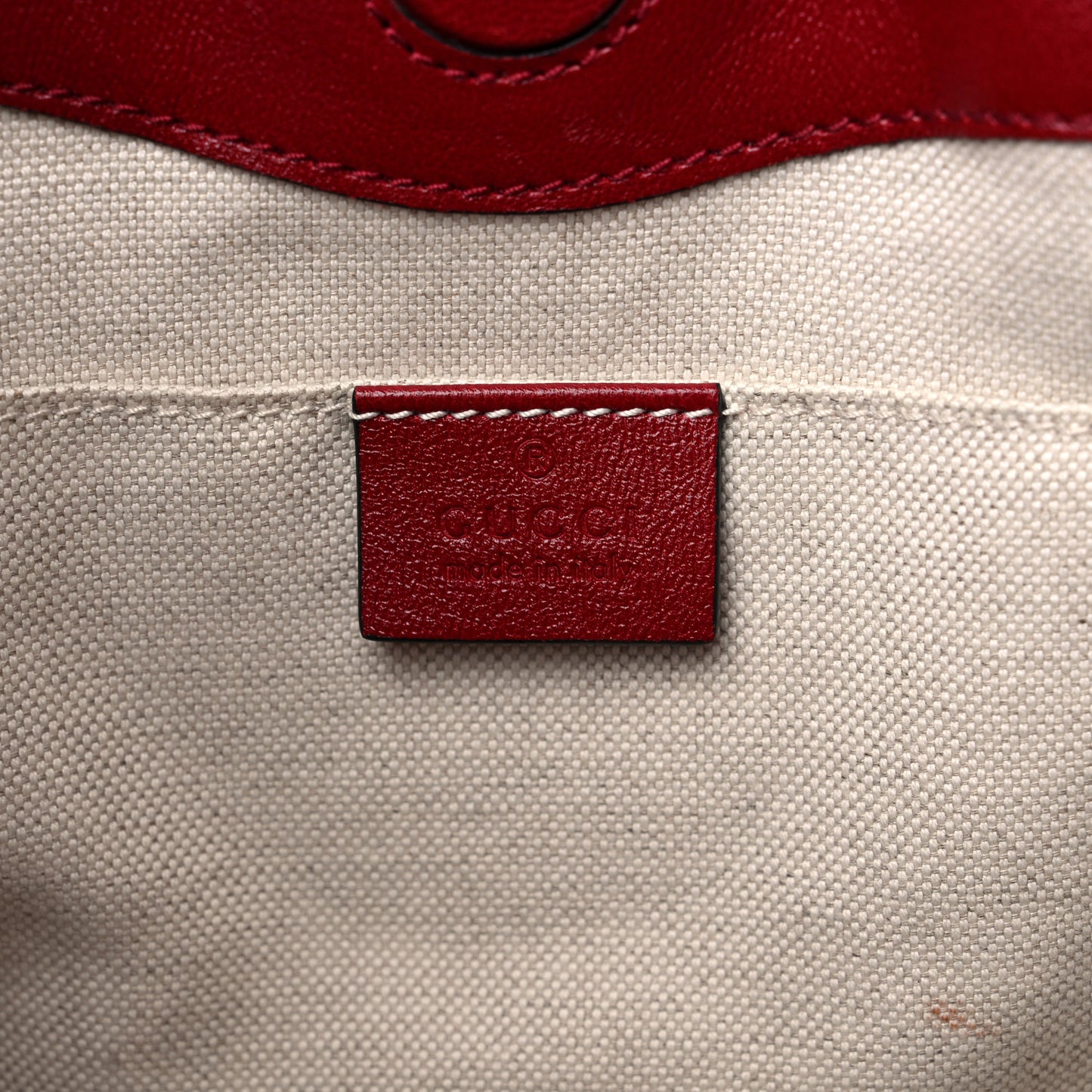 New Sakai Calfskin Lux Medium Horsebit 1955 Tote Bag New Cherry Red